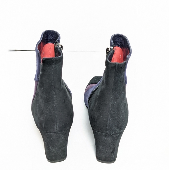 Paolo Linea suede 3 tone ankle boots - Picture 6 of 16